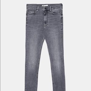 ZARA HIGH WAIST SKINNY JEANS